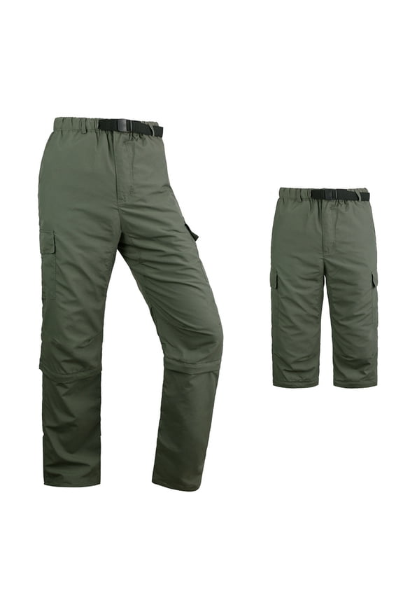 Men's Hiking Pants Convertible Zip Off Lightweight Quick Dry Outdoor Camping Fishing Pants