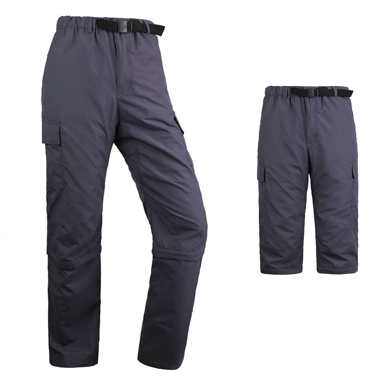 Men's Hiking Pants Convertible Zip Off Lightweight Quick Dry Outdoor