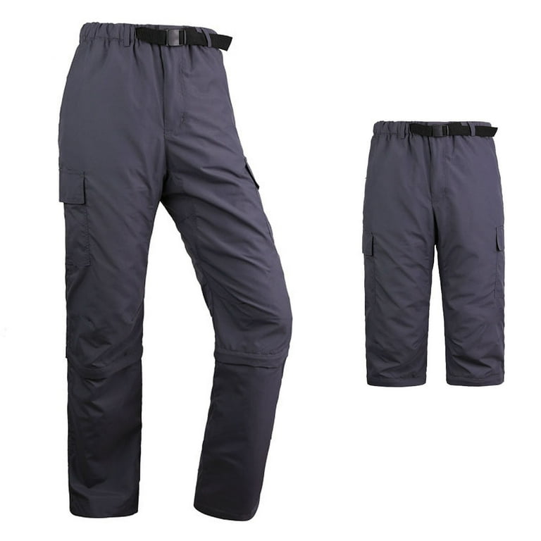 Men's Hiking Pants Convertible Zip Off Lightweight Quick Dry