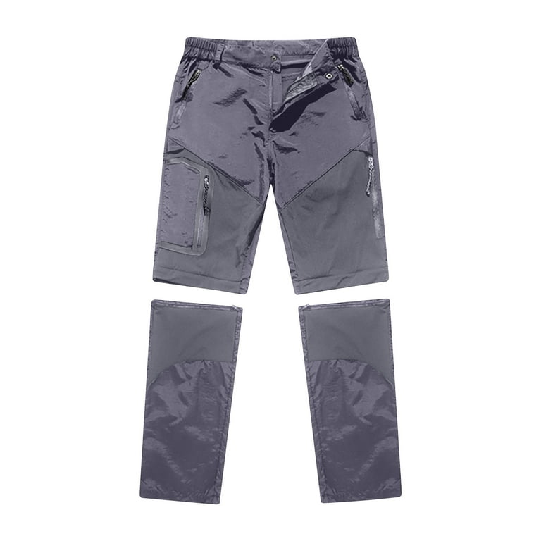 Men's Hiking Pants Convertible Zip Off Lightweight Quick Dry Outdoor  Camping Fishing Pants
