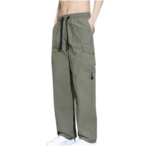 Men's Hiking Pants Lightweight Breathable Quick Dry Outdoor Beach Lightweight Breathable Pants Olive Green