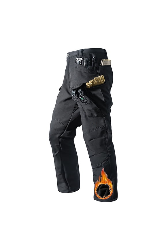 Men's Hiking Pants Lightweight Waterproof Cargo Quick Dry Tactical Outdoor Fishing Travel Mountain Work Pants Black M