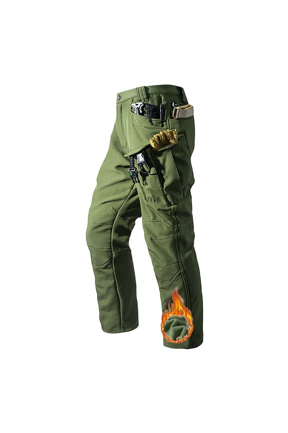 Men's Hiking Pants Lightweight Waterproof Cargo Quick Dry Tactical Outdoor Fishing Travel Mountain Work Pants Green XXL