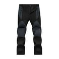 thumbnail image 1 of Men's Hiking Pants Outdoor Quick-Dry Lightweight Waterproof Fishing Mountain Pants, Snow Ski Hiking Pants for Men Windproof Fleece Lined Softshell Snowboard Pants, 1 of 3