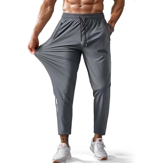Men's Hiking Pants Quick-Dry Lightweight Sweatpants Outdoor Fishing Pants Water Resistant with Zipper Pockets