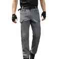 thumbnail image 1 of Men's Hiking Pants, Tactical Work Pants for Men, Lightweight Straight Leg Long Cargo Pants Multi Pockets Casual Trousers Outdoor Apparel, Lined-Gray, L, 1 of 9