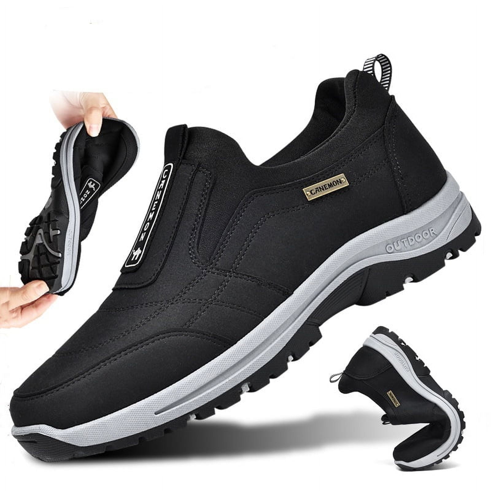 CANEMON Men's Outdoor Casual Fashion Breathable Slip-on Loafers