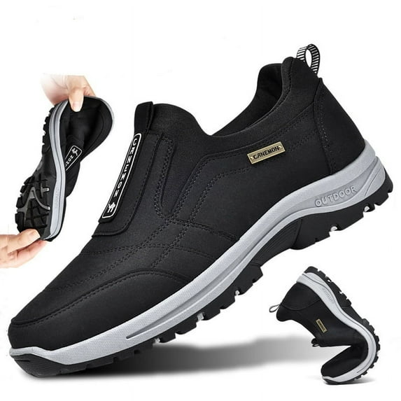 CANEMON Men's Outdoor Casual Fashion Breathable Slip-on Loafers, Non-slip Walking Sneakers