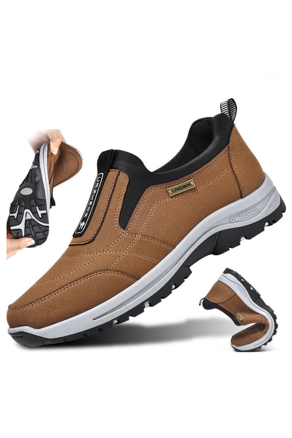 Men's Outdoor Casual Fashion Breathable Slip-on Loafers, Non-slip Walking Sneakers