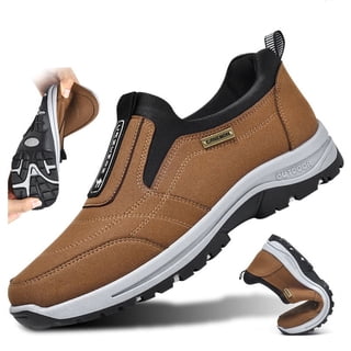 CANEMON Men's Outdoor Casual Fashion Breathable Slip-on Loafers, Non-slip Walking Sneakers