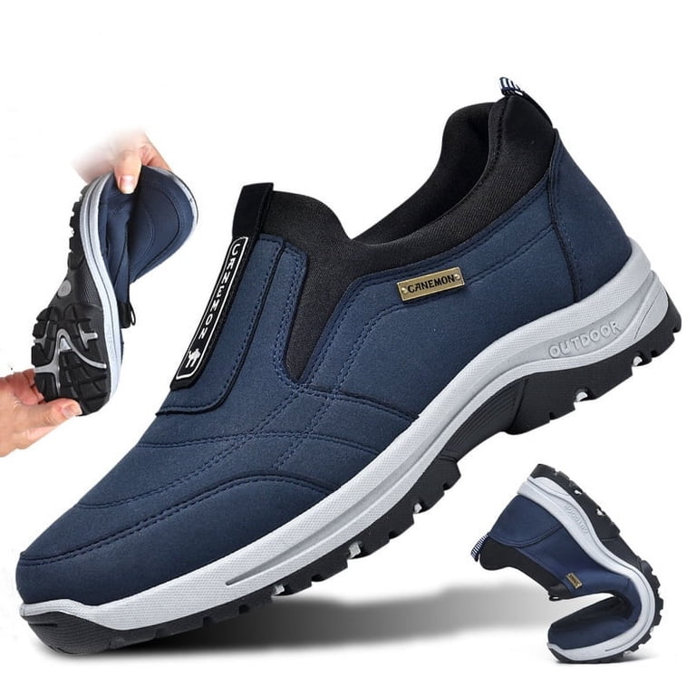 ?Men\'s Closed Toe Loafers Light Blue Sneakers Pull-On Walking Comfort Shoes Amazon.com | Men main image 3