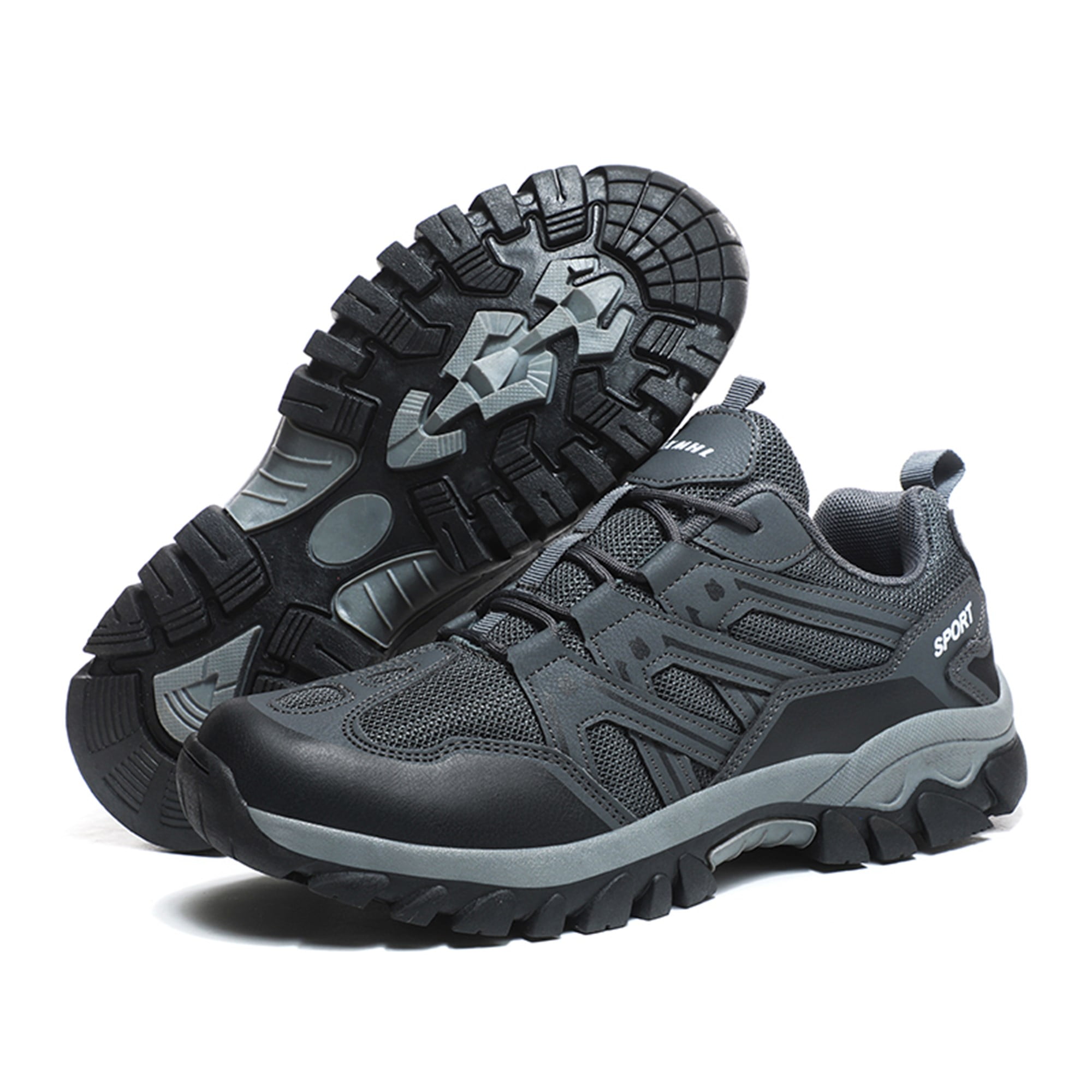 Men’s Hiking Shoes Low Top Walking Hiking Shoes for Men Outdoor Ankle ...