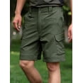 thumbnail image 1 of Men's Hiking Shorts Elastic Waist Tactical Work Shorts Lightweight Casual Fishing Cargo Shorts for Men with 6 Pockets, 1 of 5