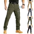 thumbnail image 1 of Men's Hiking Tactical Pants Lightweight Stretch Military Cargo Work Pants Army Green S, 1 of 9