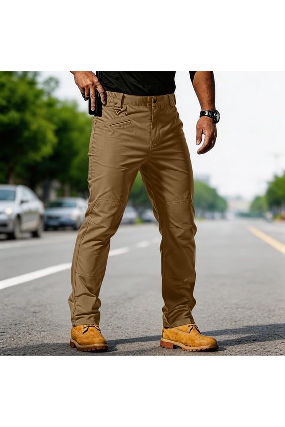 Men's Hiking Tactical Pants Rip-Stop Military Combat Cargo Pants Lightweight Army Work Outdoor Trousers