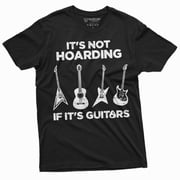 Mens Hoarding Guitars Funny T-shirt guitar player mens funny gifts music musician gift tee shirt 4X-Large Black