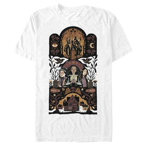 Men's Hocus Pocus 2 Ornate Ritual Poster  Graphic Tee White 2X Large