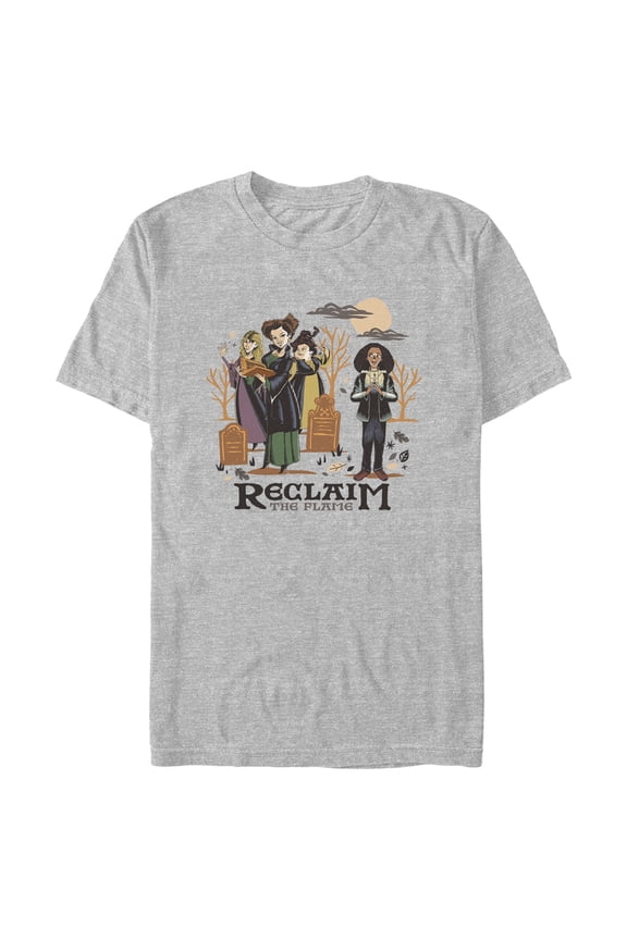 Men's Hocus Pocus 2 Reclaim the Flame Graphic Tee Athletic Heather 3X Large