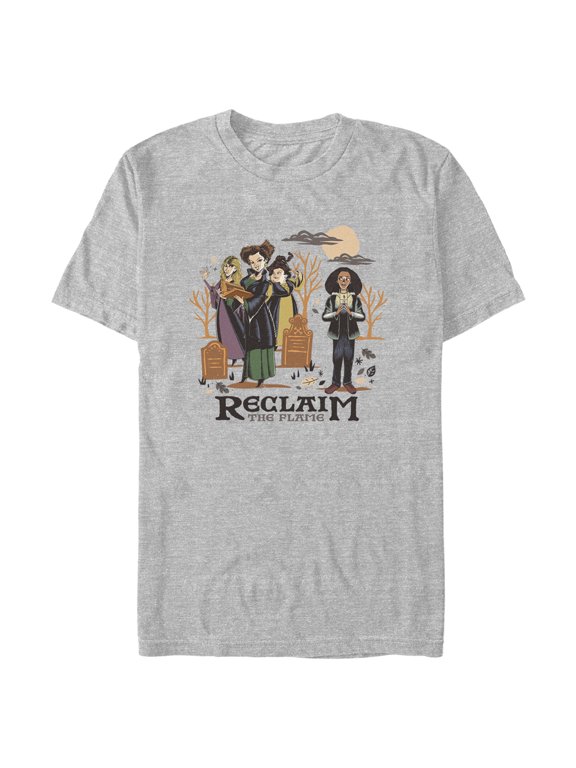 Men's Hocus Pocus 2 Reclaim the Flame Graphic Tee Athletic Heather Small