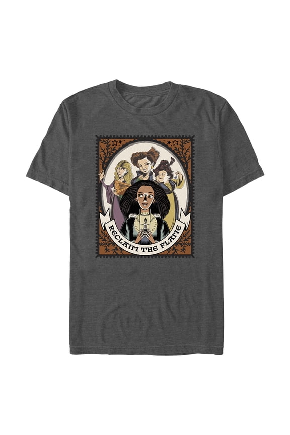 Men's Hocus Pocus 2 Reclaim the Flame Stamp Graphic Tee Charcoal Heather Large