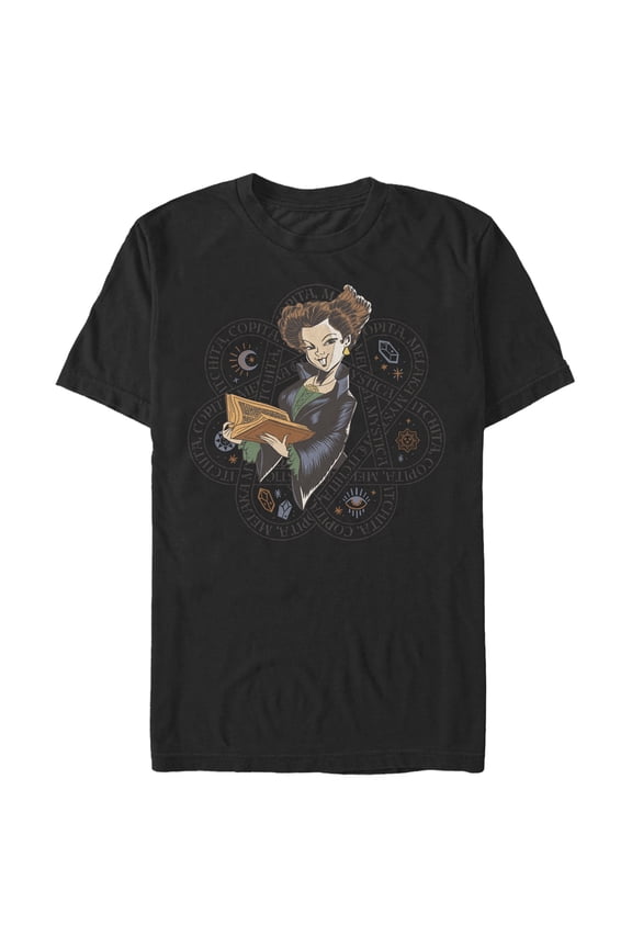 Men's Hocus Pocus 2 Winifred Spell Book Graphic Tee Black Large