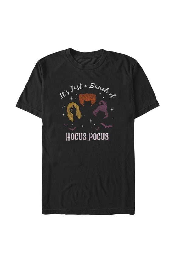 Men's Hocus Pocus A Bunch of Magical Witches  Graphic Tee Black 2X Large