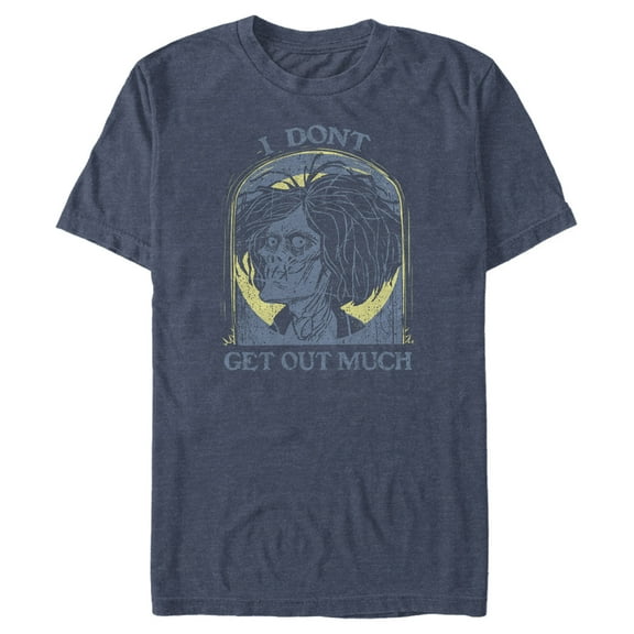 Men's Hocus Pocus Billy Zombie Get Out Much  Graphic Tee Navy Blue Heather Medium