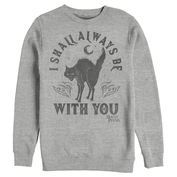 Men's Hocus Pocus Binx Always With You Sweatshirt Athletic Heather Large