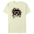 thumbnail image 1 of Men's Hocus Pocus Binx Flower Tattoo  Graphic Tee Beige Small, 1 of 3