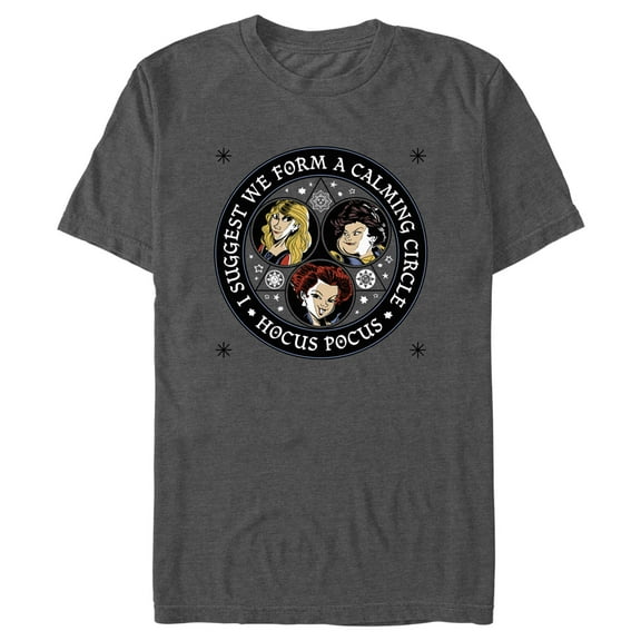 Men's Hocus Pocus Calming Circle Graphic Tee Charcoal Heather 3X Large