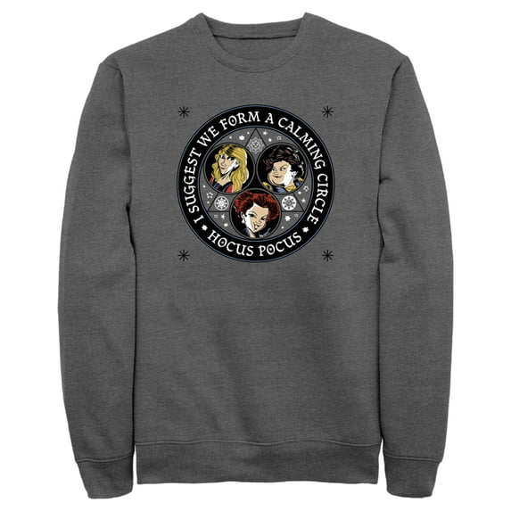 Men's Hocus Pocus Calming Circle Sweatshirt Charcoal Heather 2X Large