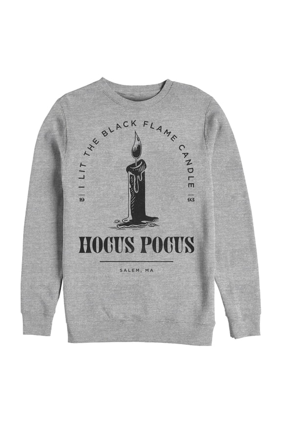 Men's Hocus Pocus I Lit Flame Candle Sweatshirt Athletic Heather Medium