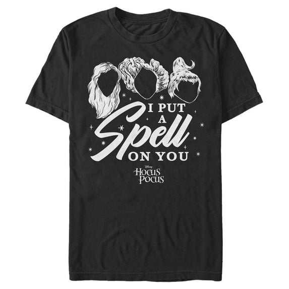 Men's Hocus Pocus I Put a Spell on You Silhouette Graphic Tee Black 5X Large