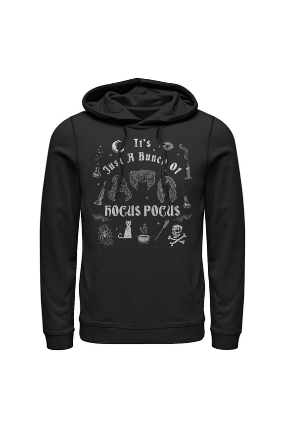 Men's Hocus Pocus It's Just a Bunch of Hocus Pocus Icons  Pull Over Hoodie