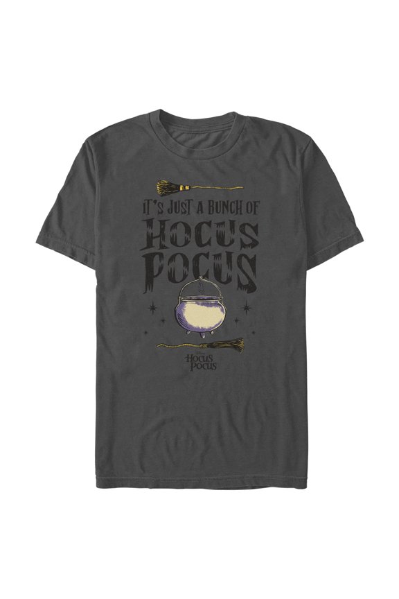 Men's Hocus Pocus Just a Bunch Quote Graphic Tee Charcoal Medium