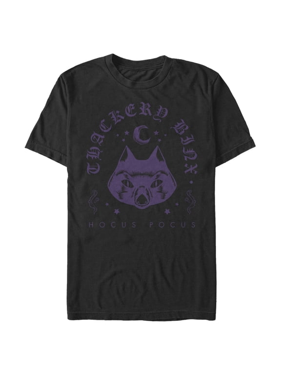 Men's Hocus Pocus Thackery Binx Protector Graphic Tee Black Medium
