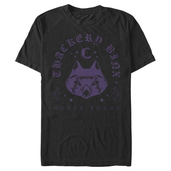 Men's Hocus Pocus Thackery Binx Protector Graphic Tee Black Small