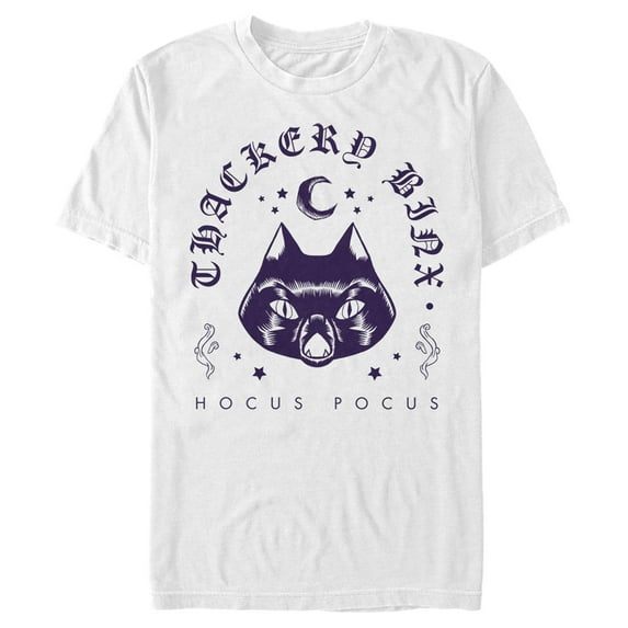 Men's Hocus Pocus Thackery Binx Protector Graphic Tee White Medium