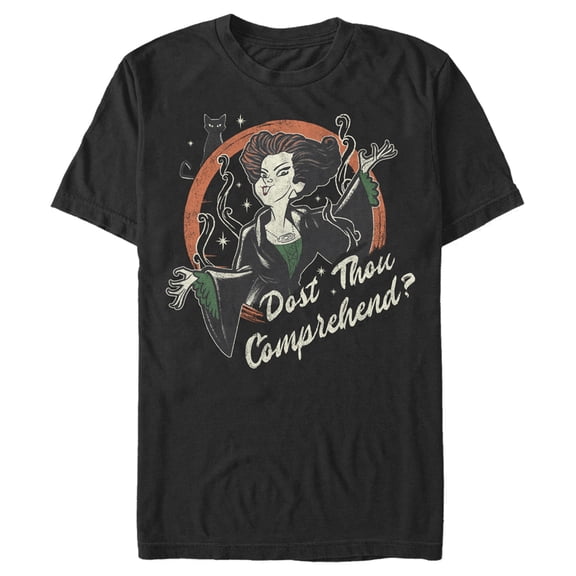 Men's Hocus Pocus Winifred Comprehend Graphic Tee Black Medium