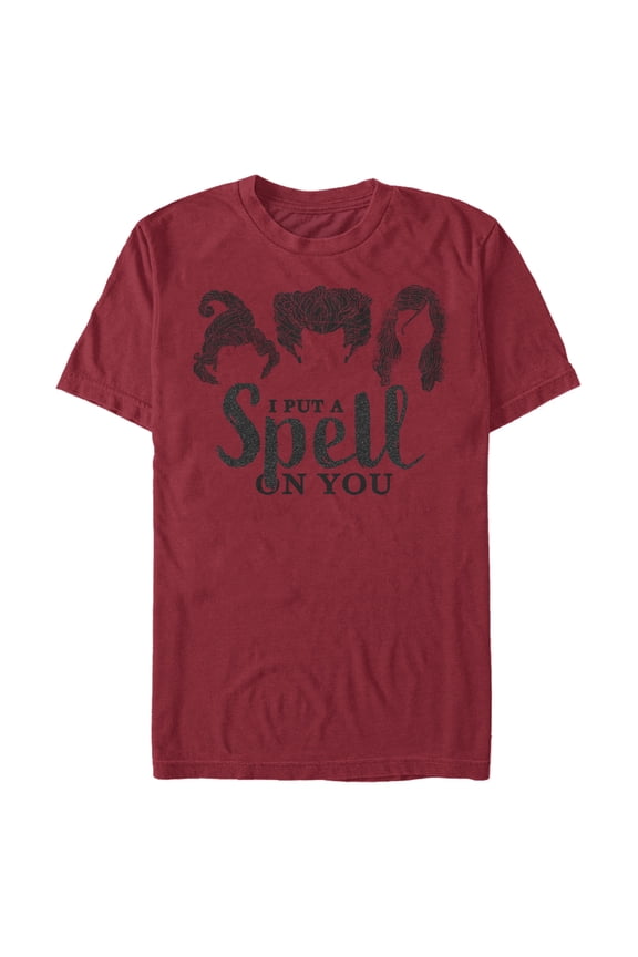 Men's Hocus Pocus Witch's Spell on You Graphic Tee Cardinal Small