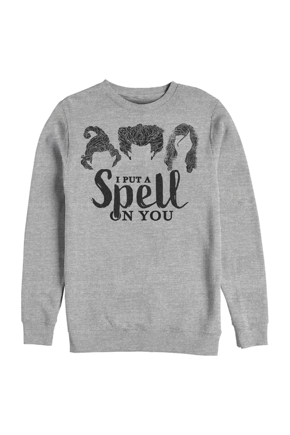 Men's Hocus Pocus Witch's Spell on You Sweatshirt Athletic Heather 2X Large