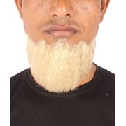 HPO Mens Synthetic Beard & Mustache Set | Self-Adhesive Facial Hair Accessory with Sideburns for Halloween, Cosplay & Stage Performances
