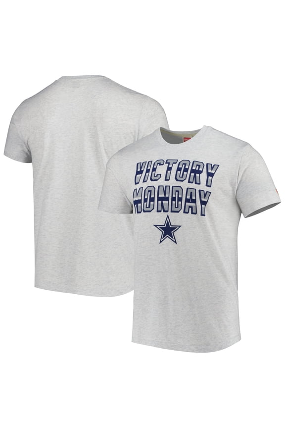 Men's Homage Ash Dallas Cowboys Victory Monday Tri-Blend T-Shirt