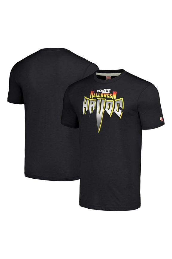 Men's Homage Black WCW/nWo Halloween Havoc Tri-Blend T-Shirt