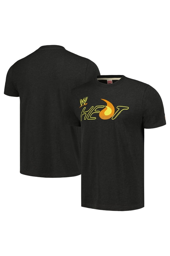 Men's Homage Black WWE Heat Tri-Blend T-Shirt