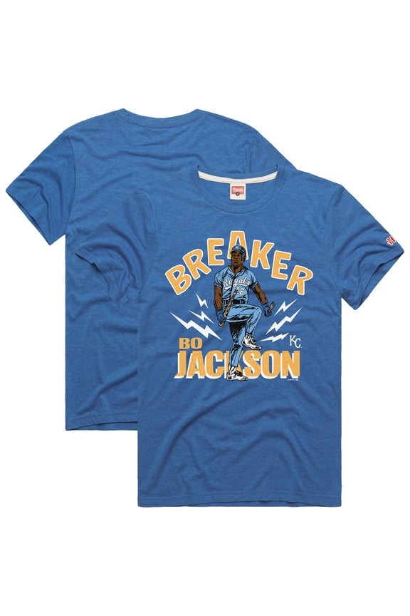 Men's Homage Bo Jackson Royal Kansas City Royals Graphic Player T-Shirt