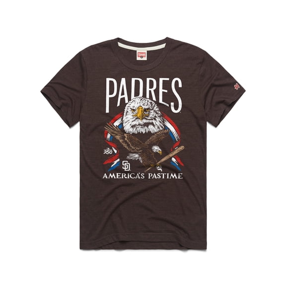 Men's Homage Brown San Diego Padres America's Pastime Tri-Blend T-Shirt
