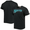 thumbnail image 1 of Men's Homage Charcoal Miami Marlins Hand-Drawn Logo Tri-Blend T-Shirt, 1 of 3
