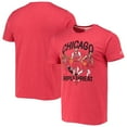 thumbnail image 1 of Men's Homage DeMar DeRozan/Zach LaVine/Lonzo Ball Heathered Red Chicago Bulls Triple Threat Player Tri-Blend T-Shirt, 1 of 3