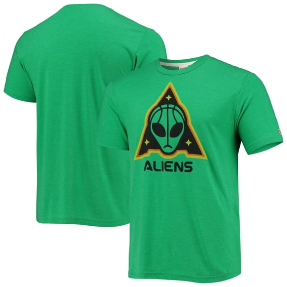 Men's Homage Green Aliens Logo Tri-Blend T-Shirt